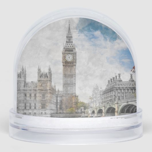 Big Ben London Snow Globe | UK Travel Souvenir (正面)