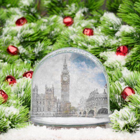 Big Ben London Snow Globe | UK Travel Souvenir (クリスマス)