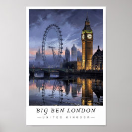 Big Ben London UK Wall Art, Cityscape  ポスター