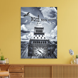 Big Ben Surreal British Art, London キャンバスプリント