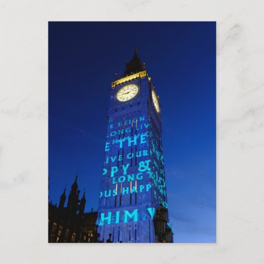 "Big Ben" Westminster、ロンドンUKポストカード ポストカード (正面)