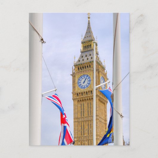 "Big Ben" Westminster、ロンドンUKポストカード ポストカード (正面)