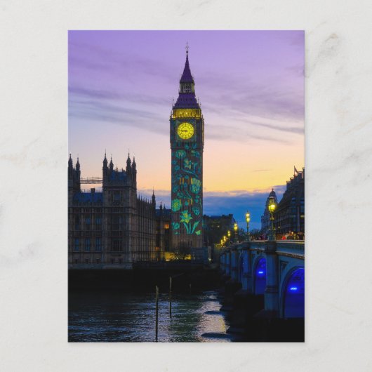 "Big Ben" Westminster、ロンドンUKポストカード ポストカード (正面)