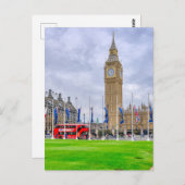 "Big Ben" Westminster、ロンドンUKポストカード ポストカード (正面/裏面)