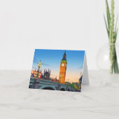 Big Ben Westminster view greeting card カード (正面)