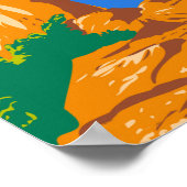 Big Bend National Park Balanced Rock Vintage ポスター (角)