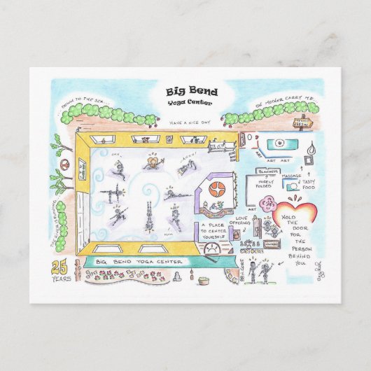 Big Bend SMALLはがき(Jzikah著) ポストカード (正面)