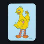 Big Bird Holding Christmas Ornaments マグネット<br><div class="desc">Celebrate the holiday season with Sesame Street! This vintage graphic features Big Bird holding Christmas ornaments.  Not a toy.  © 2021 Sesame Workshop. www.sesamestreet.org</div>