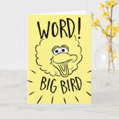 Big Bird Skate Logo - Word! Big Bird カード (黄色い花)