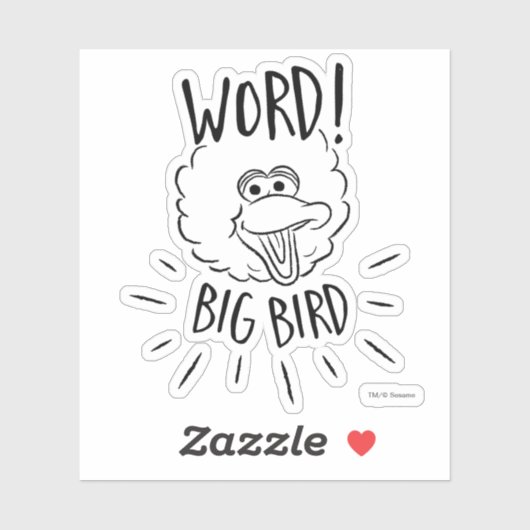 Big Bird Skate Logo - Word! Big Bird シール (シート)