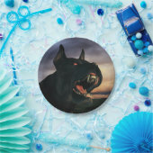 Big, black dog ペーパープレート (パーティー)