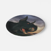 Big, black dog ペーパープレート (アングル)