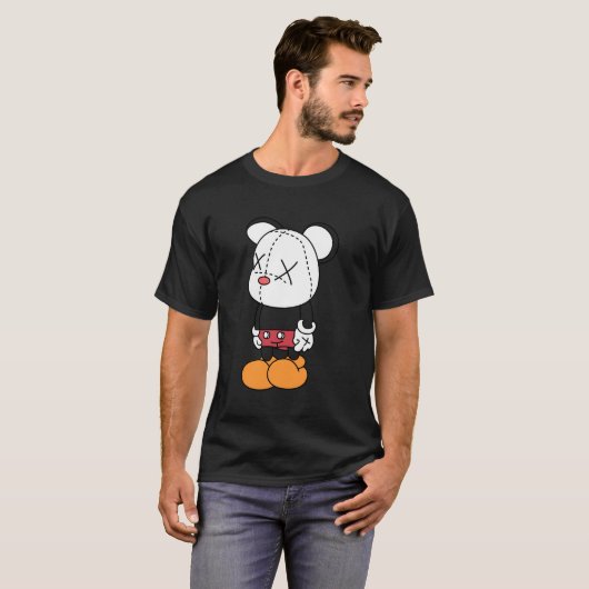 Big black-eared mouse tシャツ (正面フル)