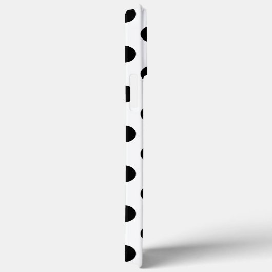 Big Black Polka Dots On White Cool Stylish Pattern Case-Mate iPhoneケース (裏面 / 右)