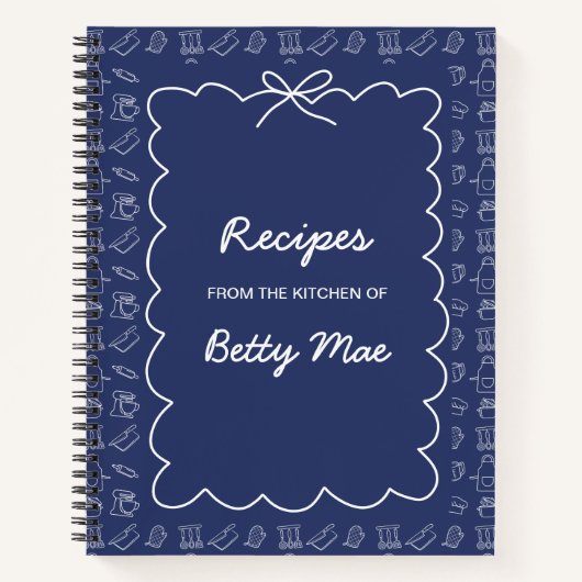 Big Blank Cookbook Write Your Own Favorite Recipe  ノートブック (正面)