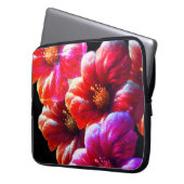 Big, Bold, Beautiful Flowers on an Electronics Bag ラップトップスリーブ (正面左)