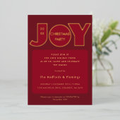 Big bold Christmas Joy 箔招待状 (立ち正面)