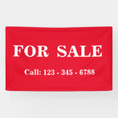BIG BOLD FOR SALE BANNER 不動産サイン 横断幕 (横)