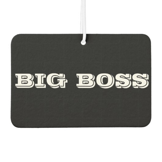 Big Boss bumpersticker カーエアーフレッシュナー (正面)