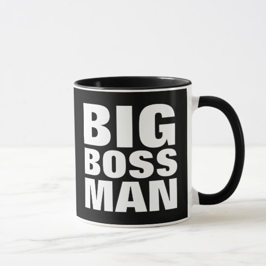 BIG BOSS MAN, Funny coffee mug マグカップ (右)