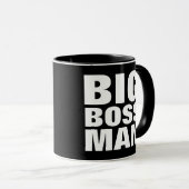 BIG BOSS MAN, Funny coffee mug マグカップ (正面右)