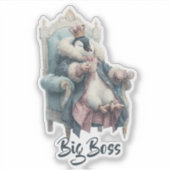Big Boss Winter Penguin Design シール (正面)