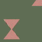 Big Bow of Striped Ribbon ラッピングペーパーシート