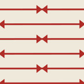 Big Bow of Striped Ribbon ラッピングペーパーシート