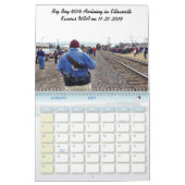 Big Boy 4014蒸しカンザス投げ カレンダー (1月 2027)