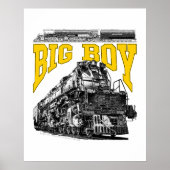Big Boy 4014 Steam Loco. Union Pacific Class 4000 ポスター (正面)