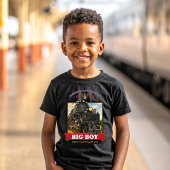 Big Boy 4014 Steam Locomotive Vintage Illustration Tシャツ