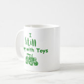 Big Boy Toys：まだ遊おもちゃがある（トラクター） コーヒーマグカップ (正面左)