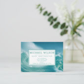 Big Breaking Waves写真 – Surfインストラクター 名刺 (スタンド正面)