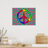 Big Bright Peace Sign Poster ポスター (キッチン)