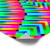 Big Bright Peace Sign Poster ポスター (角)