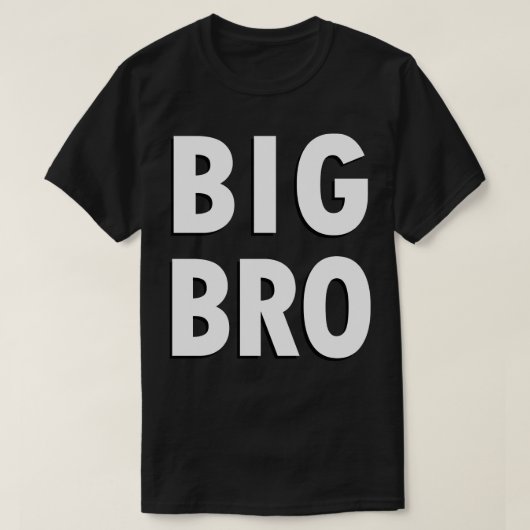BIG BRO黒白ビッグブラザー Tシャツ (デザイン正面)