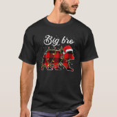 Big Bro Bear Red Buffalo Plaid Brother Bear Pajama Tシャツ (正面)