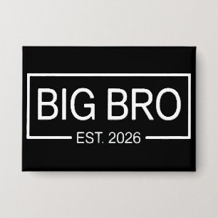 Big Bro Est. 2026 新しいお兄ちゃん 赤ちゃん 缶バッジ