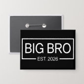 Big Bro Est. 2026 新しいお兄ちゃん 赤ちゃん 缶バッジ (正面/裏面)