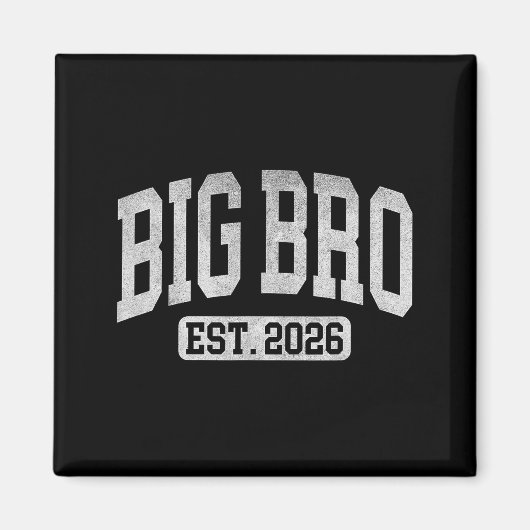 Big Bro Est 2026 New Big Bro Announcement Cool Bro マグネット (正面)