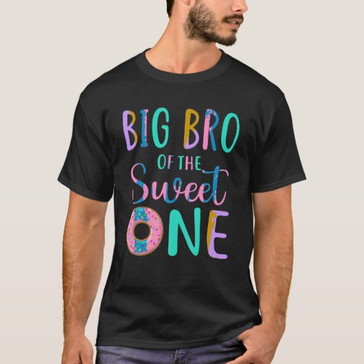Big Bro of the Sweet One Brother 1st Birthday Girl Tシャツ (正面)