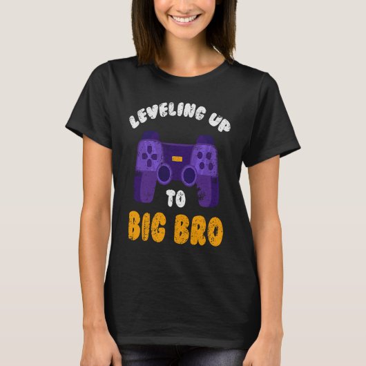 Big Bro  Present Game  Leveling future brother Tシャツ (正面)