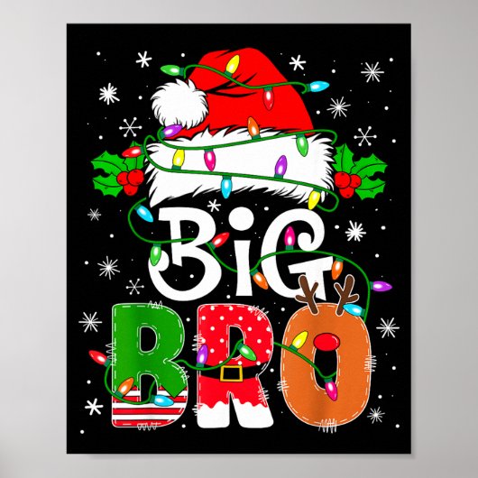 Big Bro Santa New Sibling Brother Announcement Xma ポスター (正面)