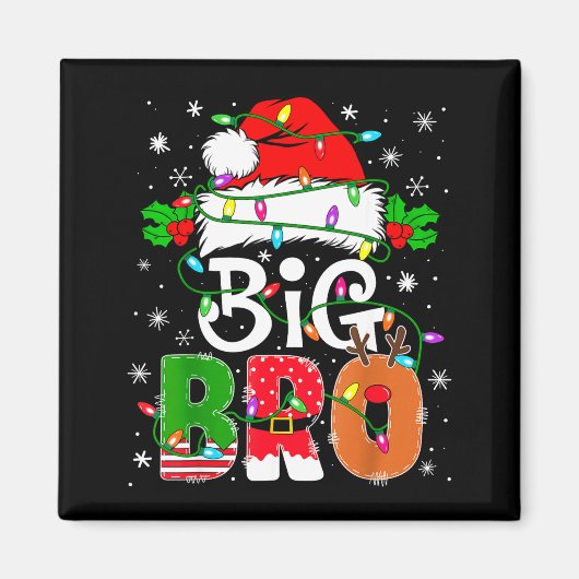 Big Bro Santa New Sibling Brother Announcement Xma マグネット (正面)