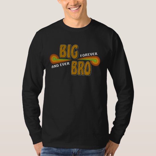 BIG BRO Sibling Family Sister Boy Big Brother Tシャツ (正面)