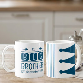 Big brother 略号 誕生月 西暦年 青 コーヒーマグカップ