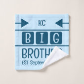 Big brother+設立+年月+ブルー ウォッシュタオル (ウォッシュタオル)