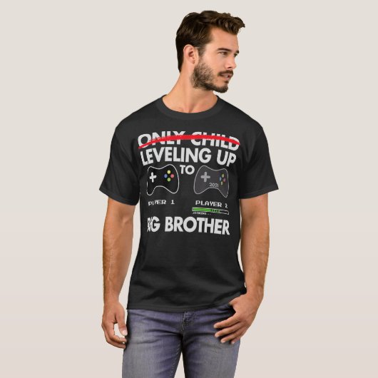 Big Brother 2021ビデオゲームプレイまでレベリング Tシャツ (正面フル)