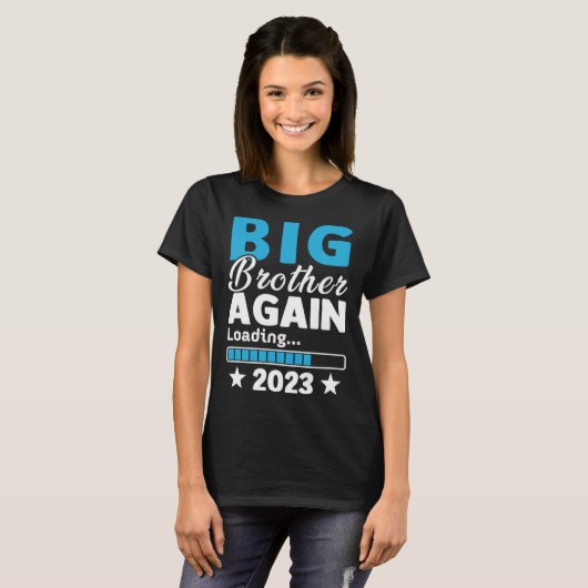 Big Brother 2023 Loading Baby Announcement First T Tシャツ (正面フル)