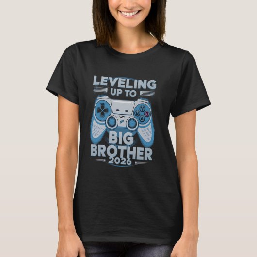 Big Brother 2026 Levelling Up Gamer Gaming Pregnan Tシャツ (正面)